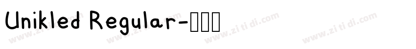 Unikled Regular字体转换